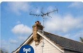TV aerial on a roof