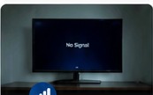 Television showing no signal